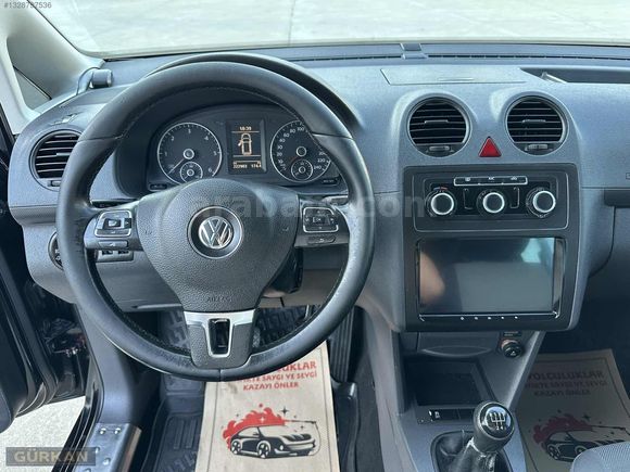 2012 MODEL 222 BİNDE HATASIZ BOYASIZ 1.6 TDİ VOLKSWAGEN CADDY.