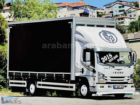 2018 ISUZU NPR 10 XLONG 190 BİN DE KLİMALI+KAYAR PERDE 6.30 CM