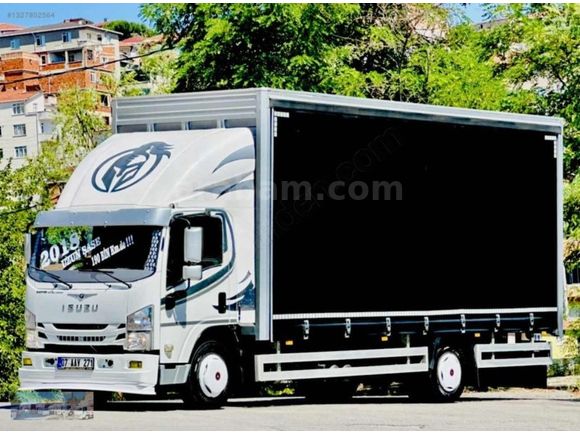 2018 ISUZU NPR 10 XLONG 190 BİN DE KLİMALI+KAYAR PERDE 6.30 CM