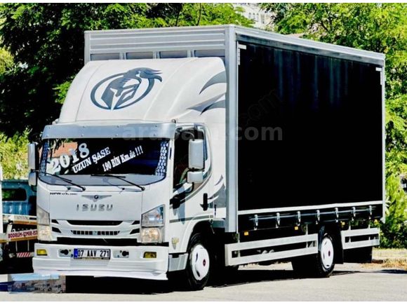 2018 ISUZU NPR 10 XLONG 190 BİN DE KLİMALI+KAYAR PERDE 6.30 CM
