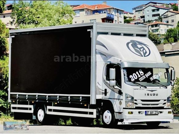 2018 ISUZU NPR 10 XLONG 190 BİN DE KLİMALI+KAYAR PERDE 6.30 CM