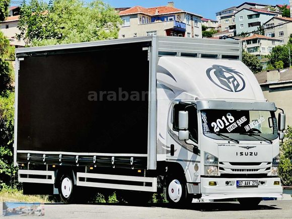 2018 ISUZU NPR 10 XLONG 190 BİN DE KLİMALI+KAYAR PERDE 6.30 CM