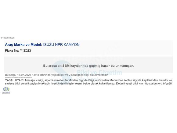 2003 ISUZU NPR 66 KAPALI KASA CCL A.Ş'DEN