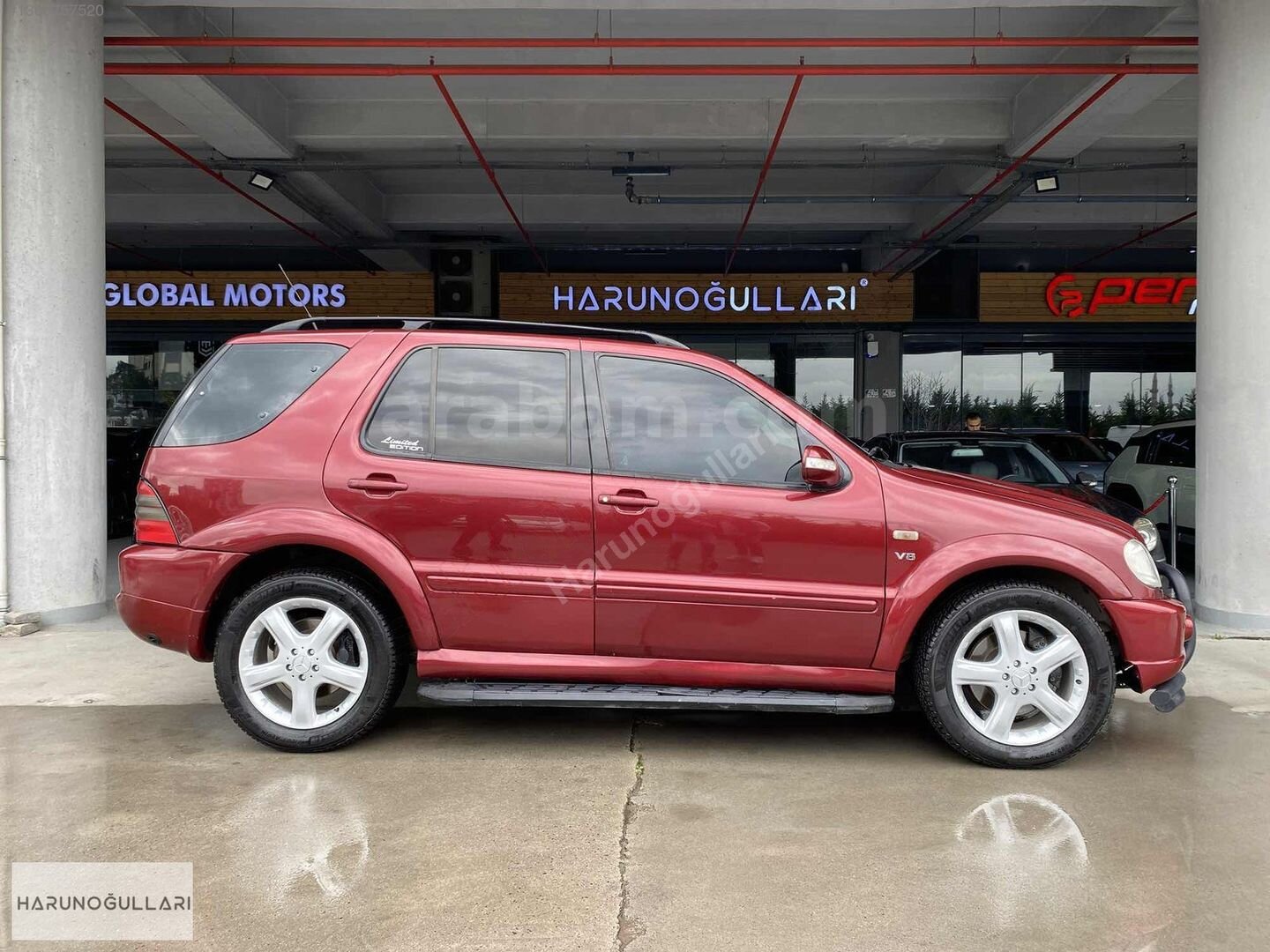 Galeriden Mercedes - Benz ML 55 AMG 2000 Model İstanbul 335.000 km Bordo 4