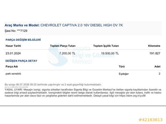 2011 MODEL CHEVROLET CAPTİVA 2.0D LT HİGH 225.000 KM HATASIZZ