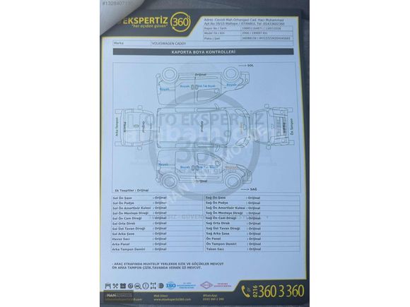 2006 CADDY 1.9TDI DÜŞÜK KM+BAKIMLI +TEK SÜRGÜ