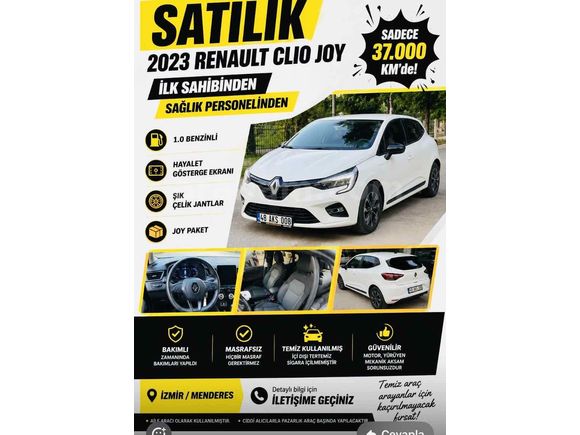 Sahibinden Renault Clio 1.0 TCe Joy 2023 Model 