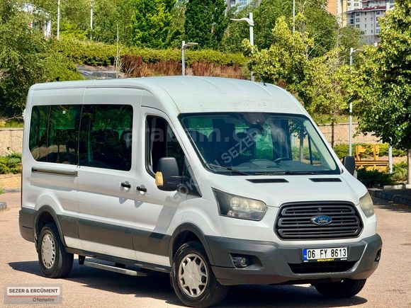 2016 FORD TRANSİT 14+1 DELÜX orjinal çift klima fabrikasyon