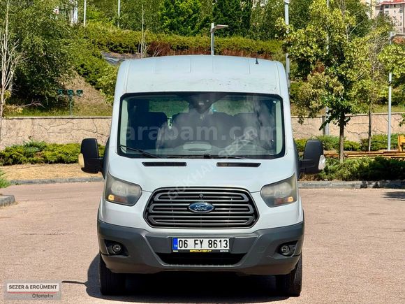 2016 FORD TRANSİT 14+1 DELÜX orjinal çift klima fabrikasyon