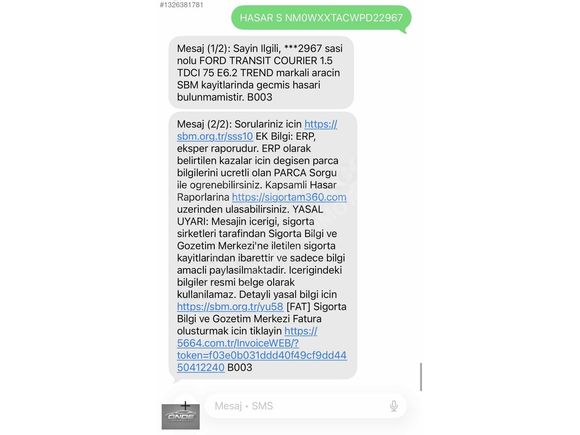 ÖNDE OTOMOTİV 1.5TDCI TRANSİT COURİER DÜŞÜK KM