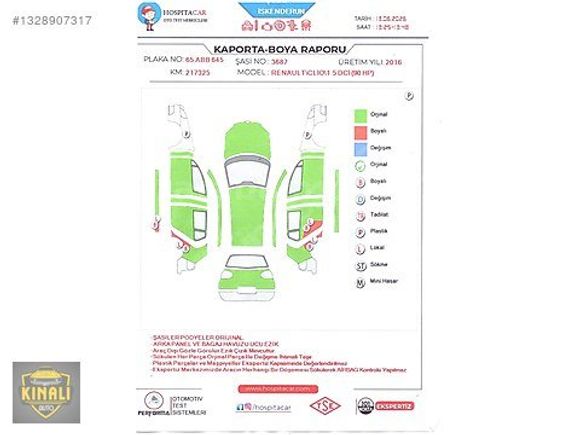 2017 ÇIKIŞLI RENAULT CLIO 1.5 DCİ 90 HP TOUCH DEĞİŞENSİZ