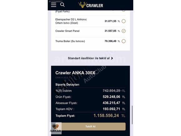 Crawler Anka 300 Full Donamım