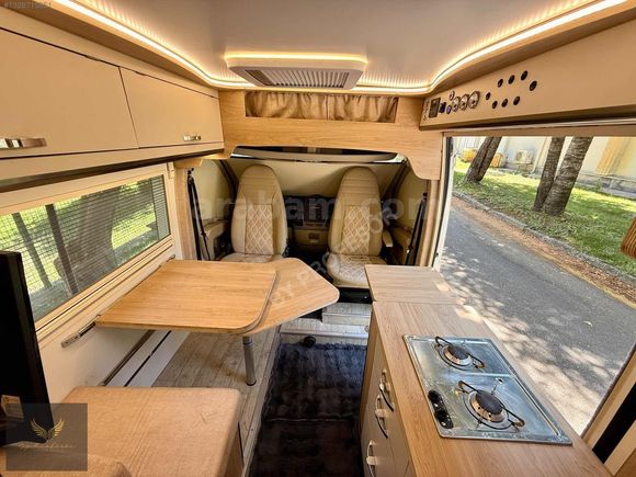 145000 KM DE 15 M3 BOXER MOTOKARAVAN DOMETIC OCAK / ELKT. TENTE