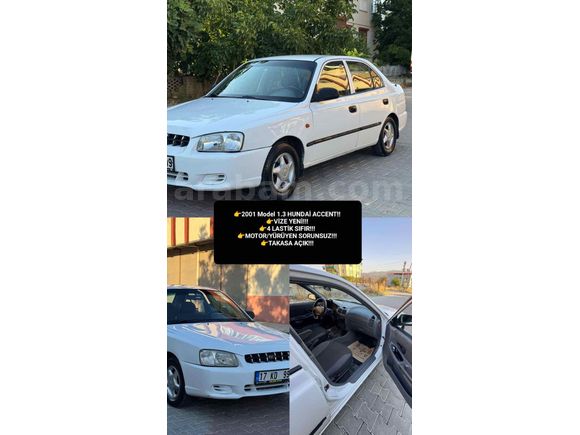Galeriden Hyundai Accent 1.3 Admire 2001 Model Aydın