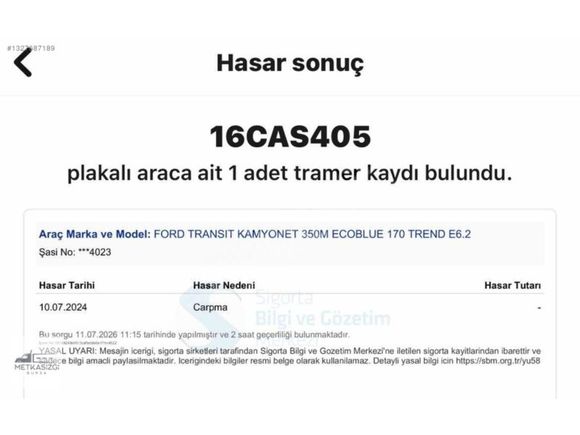 İZGİ'DEN 2022 MODEL 101 BİN KM'DE FORD TRANSİT 350M ÇİFTKABİN