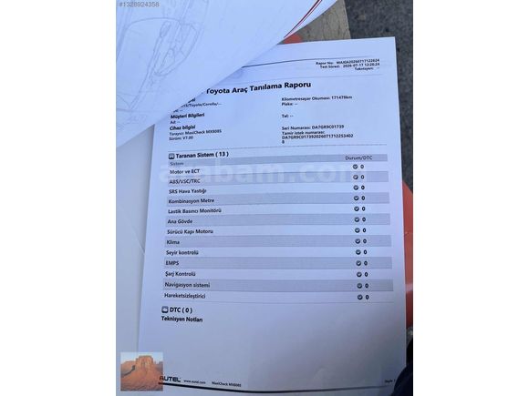 170 BİNDE TOYOTA COROLLA 1.6 TOCH