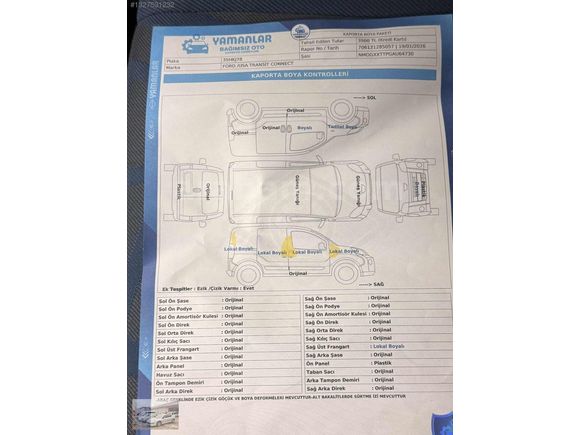 Galeriden Ford Tourneo Connect 1.8 TDCI Deluxe 2010 Model Samsun
