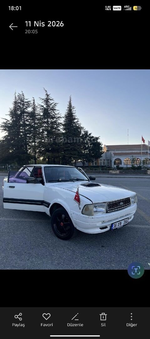 Sahibinden Ford Taunus 2.0 GTS 1992 Model Kayseri 287.000 km Beyaz 2