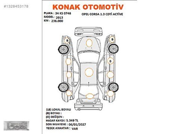2013 MODEL OPEL CORSA ACTİVE 1.3 CDTİ İLKKULLANICISINDAN