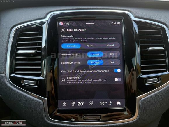 XC90 İÇ TABA CAM.TAVAN/HARMANKARDON/K.ISITMA/SOĞUTMA/K.NOKTA