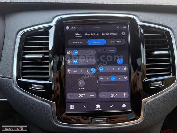 XC90 İÇ TABA CAM.TAVAN/HARMANKARDON/K.ISITMA/SOĞUTMA/K.NOKTA