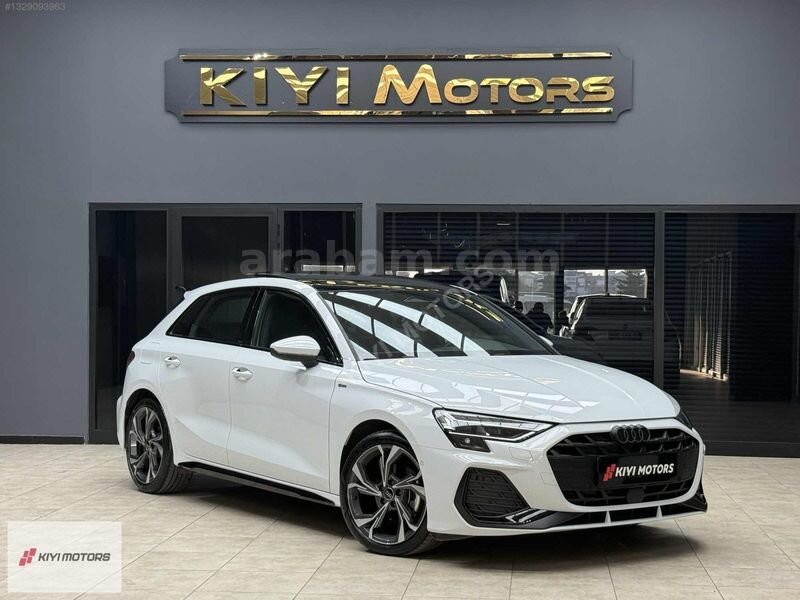 Galeriden Audi A3 Sportback 35 TFSI S-Line 2025 Model Çanakkale 6.822 km Beyaz