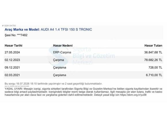 SEÇ MOTORS 2016 AUDİ A4 1.4 TFSI 150 HP