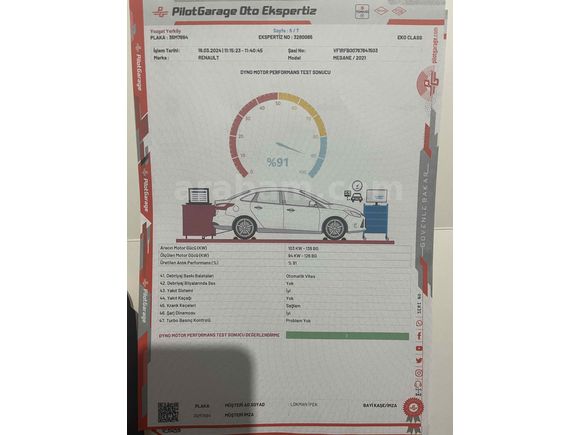 Sahibinden Renault Megane 1.3 TCe Joy 2021 Model 