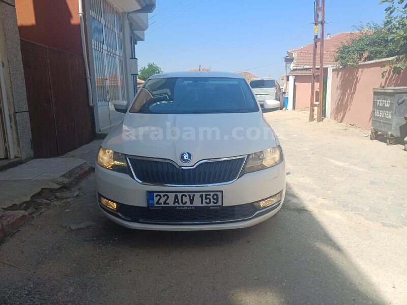 Sahibinden Skoda Rapid 1.4 TDI GreenTec Style 2017 Model Edirne 176.000 km Beyaz