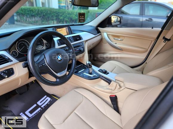-İCS-2014 BMW 320d Techno Plus HATASIZ YETKİLİ SERVİS BAKIMLI