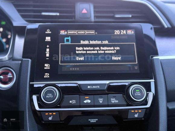 2017 CİVİC EXECUTİVE 93 BİN KM LANSMAN RENK+ KEYLESS+ISITMA FULL