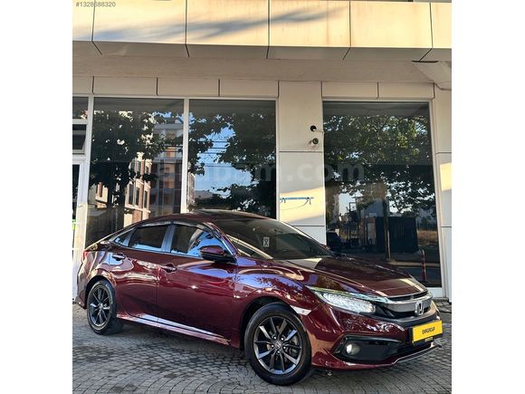 EMRGROUP'DAN/2019 MAKYAJLI CIVIC/BORDO RENK/LPG/SERVİS BAKIMLI/