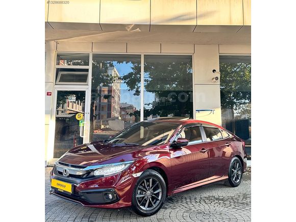 EMRGROUP'DAN/2019 MAKYAJLI CIVIC/BORDO RENK/LPG/SERVİS BAKIMLI/
