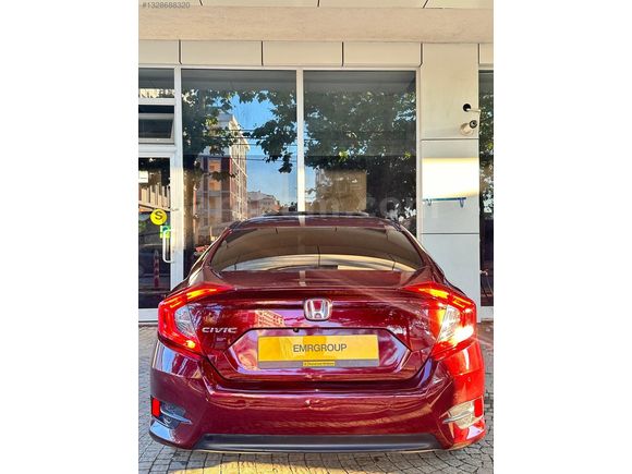 EMRGROUP'DAN/2019 MAKYAJLI CIVIC/BORDO RENK/LPG/SERVİS BAKIMLI/