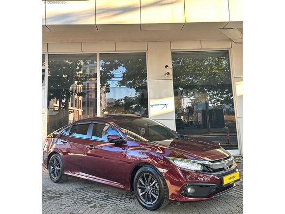 EMRGROUP'DAN/2019 MAKYAJLI CIVIC/BORDO RENK/LPG/SERVİS BAKIMLI/