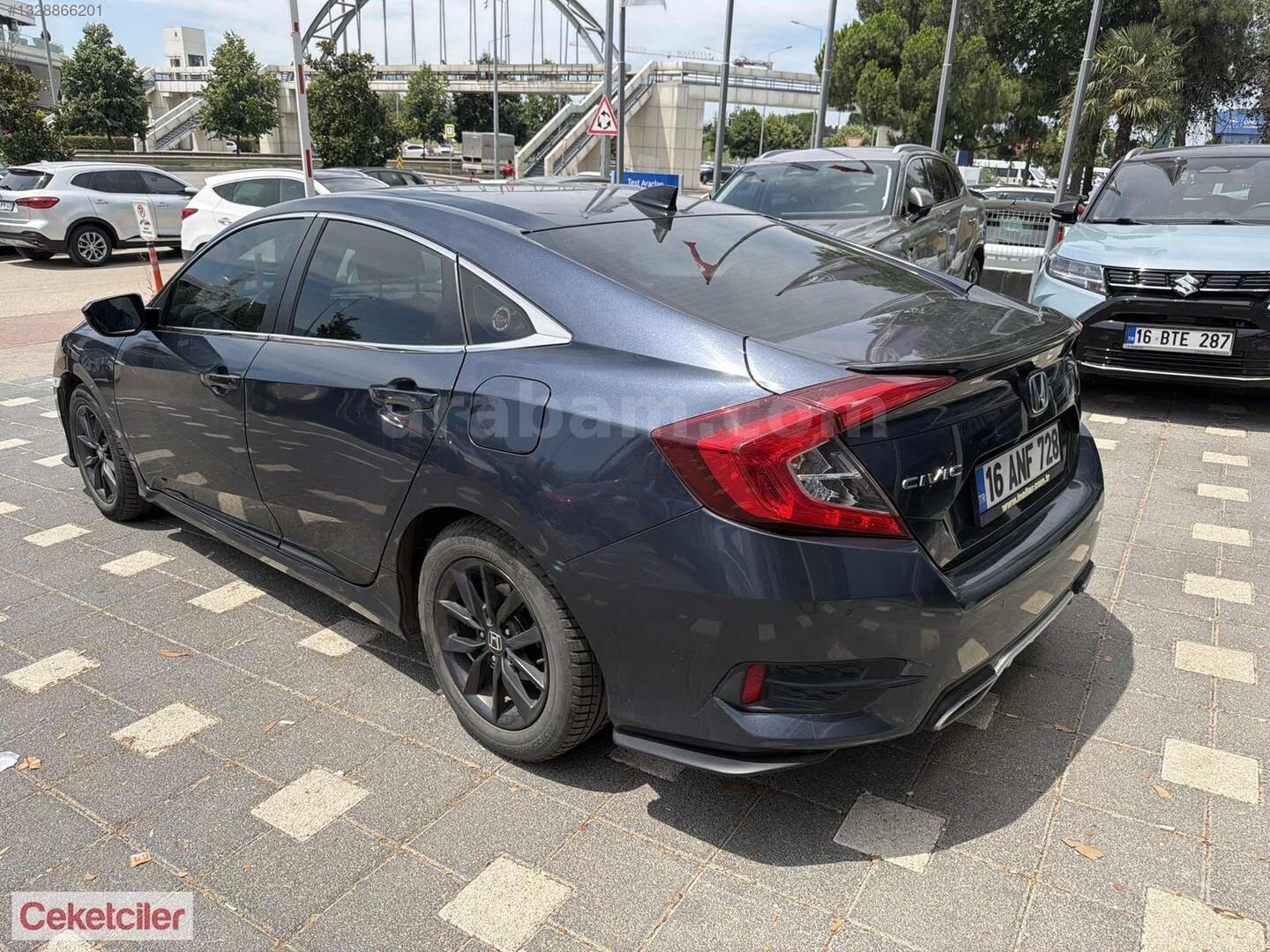 Galeriden Honda Civic 1.6i VTEC Eco Elegance 2021 Model Bursa 87.000 km Mavi 5