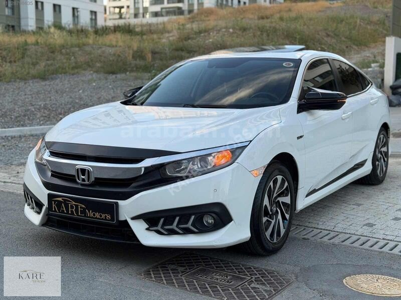 Galeriden Honda Civic 1.6i VTEC Eco Elegance 2016 Model İstanbul 187.000 km Beyaz