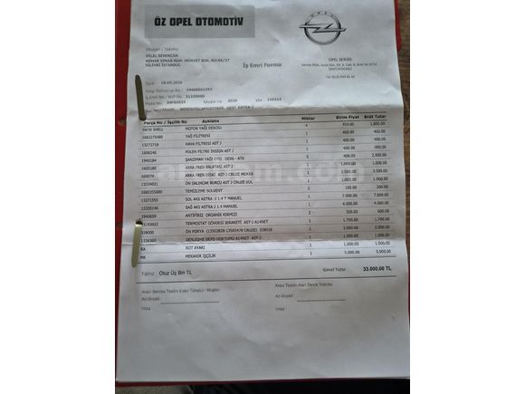 Sahibinden Opel Astra 1.4 T Edition Plus 2020 Model