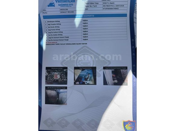 Sahibinden Renault Megane 1.5 Blue DCI Touch 2020 Model 