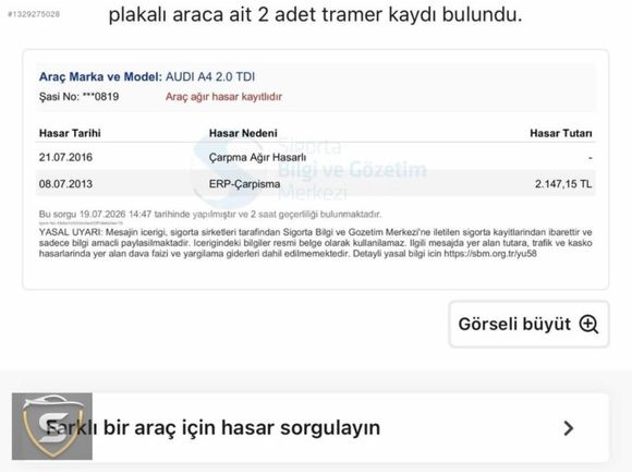 SEÇ OTOMOTİVDEN AUDİ A4 MAKYAJLI KASA 2.0 TDİ MULTİTRONİC