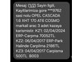 Sahibinden Opel Cascada 1.6 XHT Cosmo 2013 Model Adana