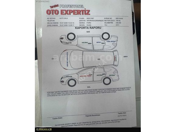 MASRAFSIZ DİZEL OTOMATİK TİTANİUM CAM TAVAN KUGA