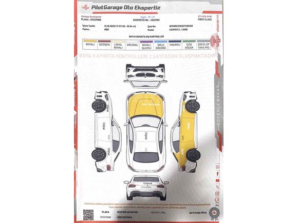 2005 MİNİ COOPER 1.6 S OTOMATİK CAM TAVAN
