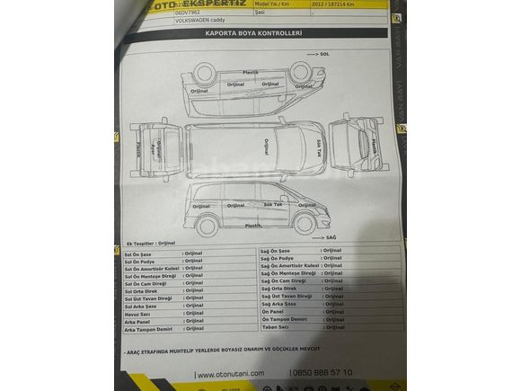 Sahibinden Volkswagen Caddy 1.6 TDI Trendline 2012 Model