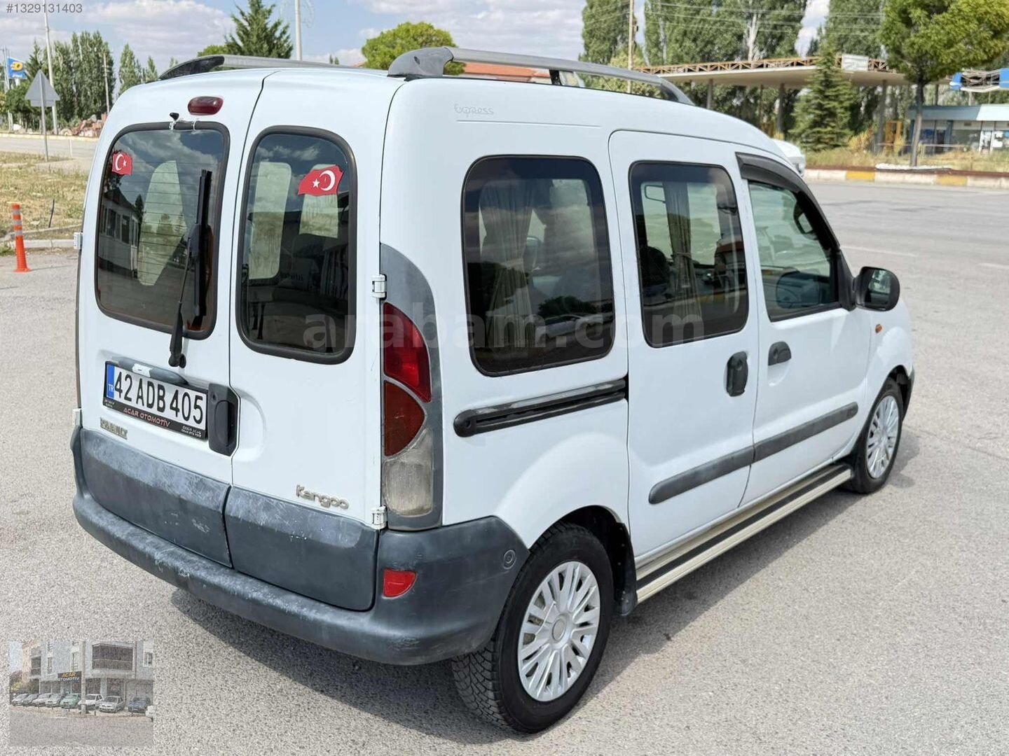 Galeriden Renault Kangoo Express 1.9 D 1999 Model Konya 58.000 km Beyaz 4