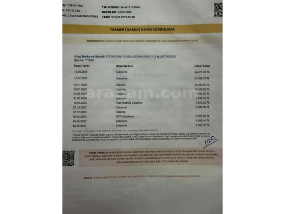 Kazasız arayanlara Makyajlı kasa 1.3 multijet