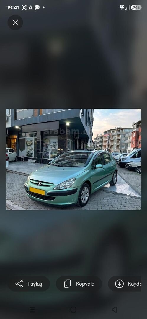 Sahibinden Peugeot 307 1.6 XT 2004 Model İzmir 196.000 km Yeşil 6