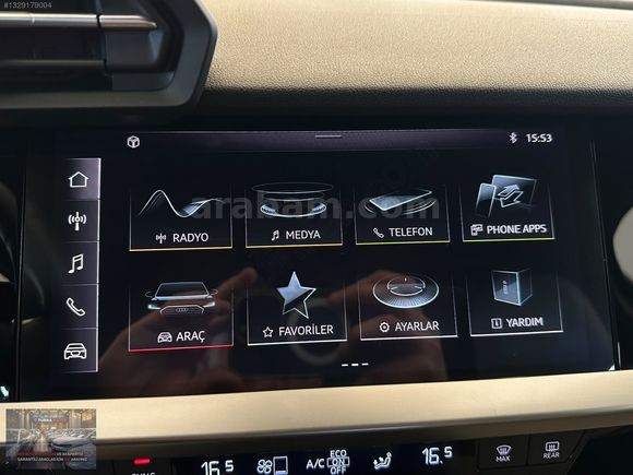 TURNA AUTO *62 BİN'DE! 2022 A3 ADVANCED HAYALET D.KOLTUK P.ASİST