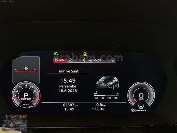 TURNA AUTO *62 BİN'DE! 2022 A3 ADVANCED HAYALET D.KOLTUK P.ASİST