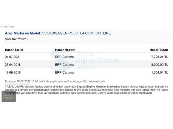 2001 MODEL WW POLO 1.4 COMFORTLİNE KLİMALI